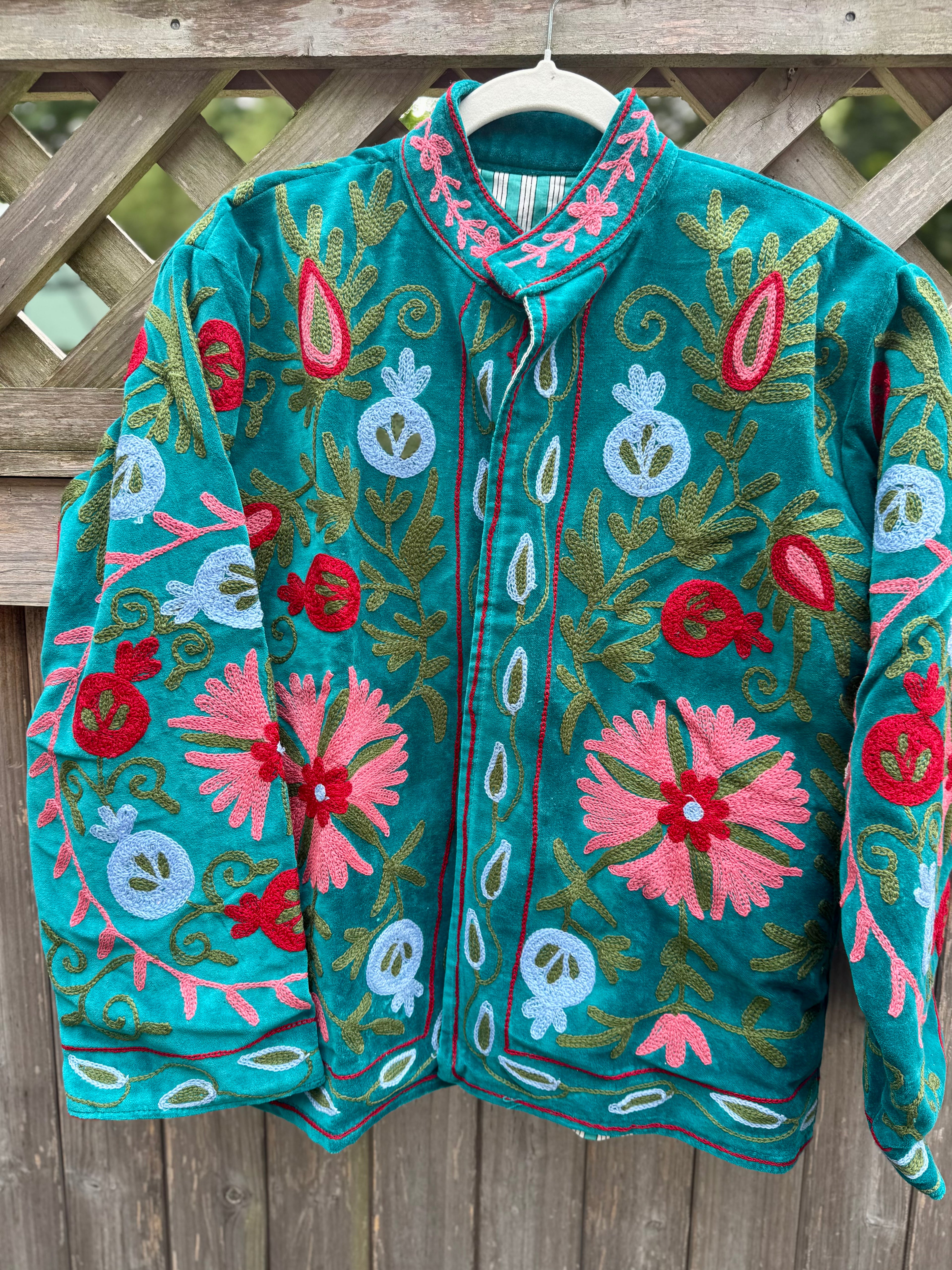 Suzani velvet jacket