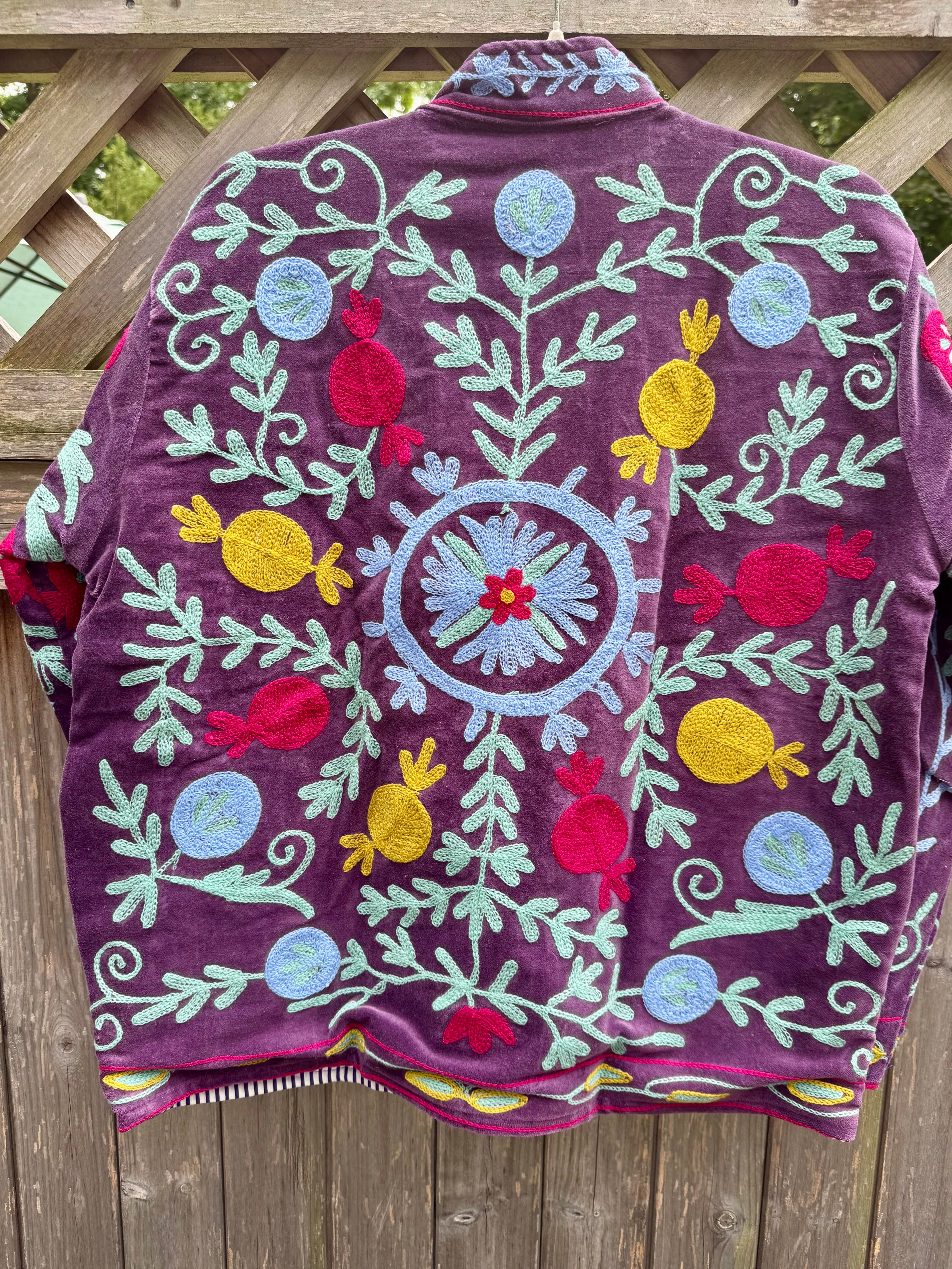 Suzani velvet jacket