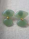 Lily pad earrings