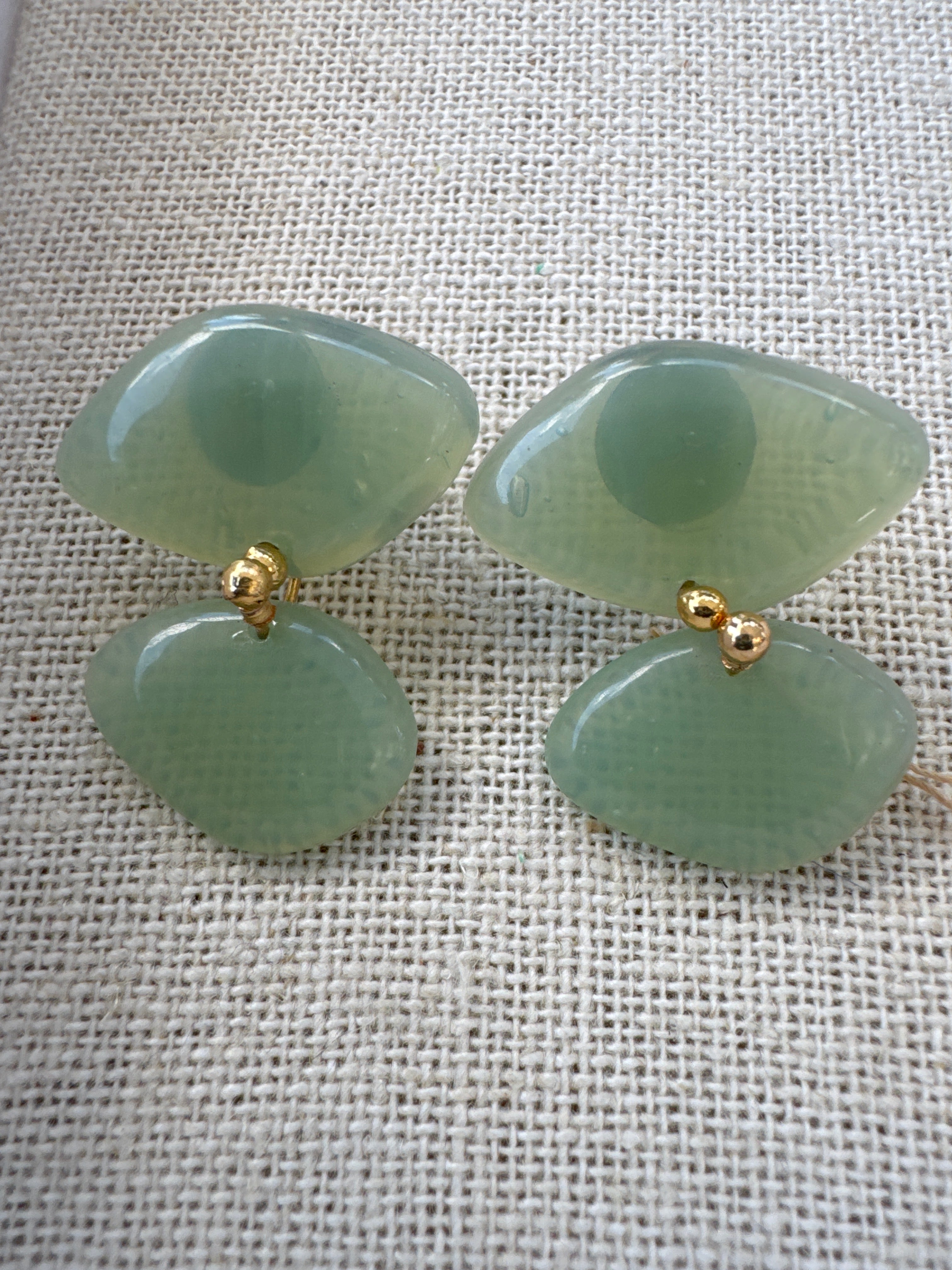 Lily pad earrings