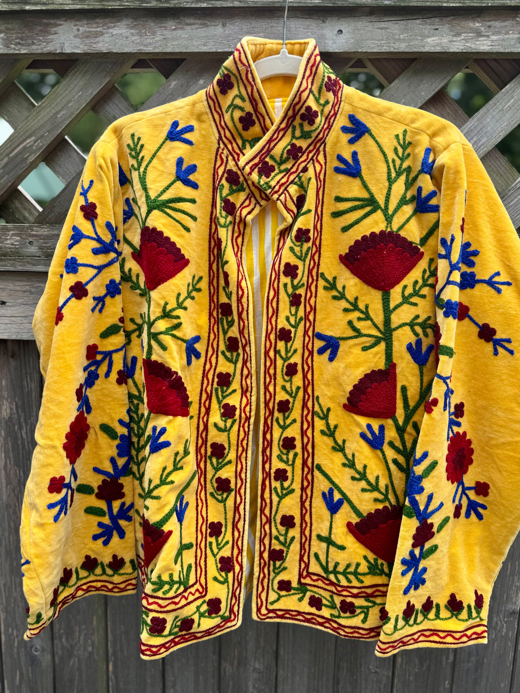 Suzani velvet jacket