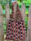 Guatemalan Market Tote - red stripe