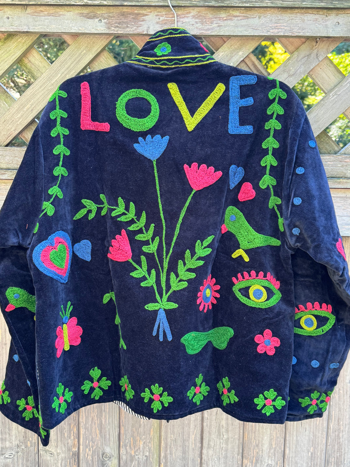 Suzani velvet jacket navy(sjv24)