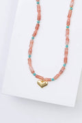 Rose Agate Stone Necklace