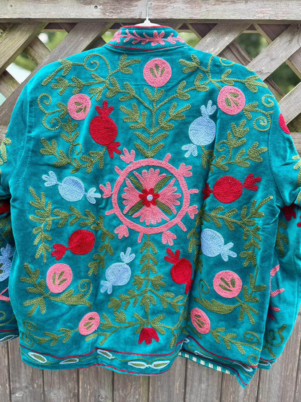 Suzani velvet jacket