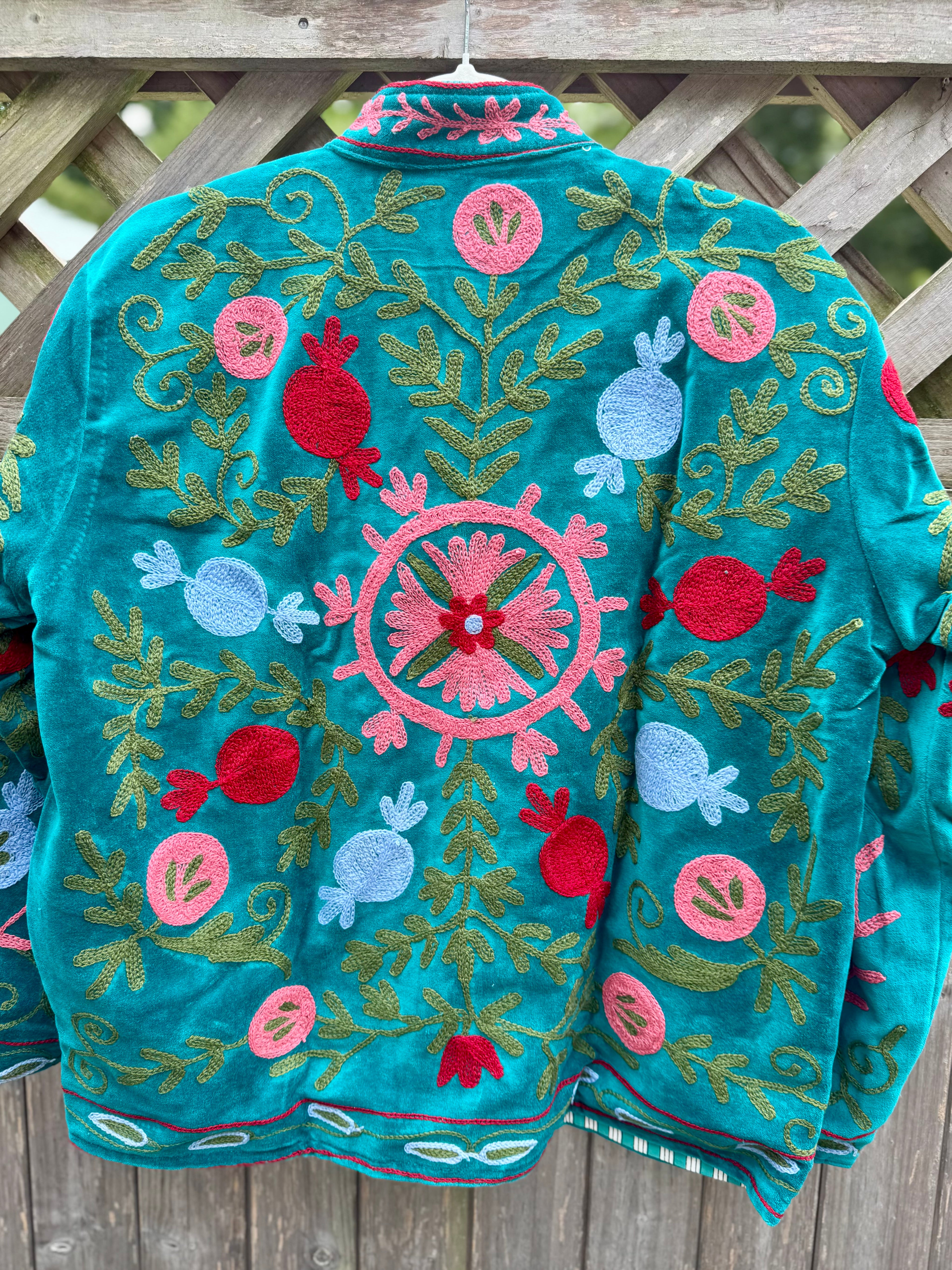 Suzani velvet jacket