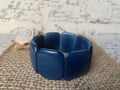 Blue statement tagua bracelet