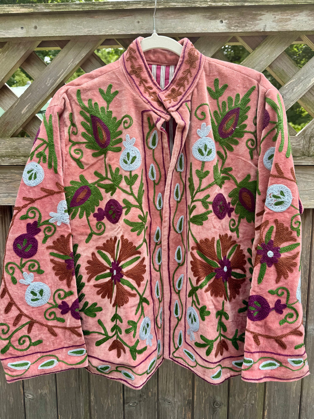 Suzani velvet jacket