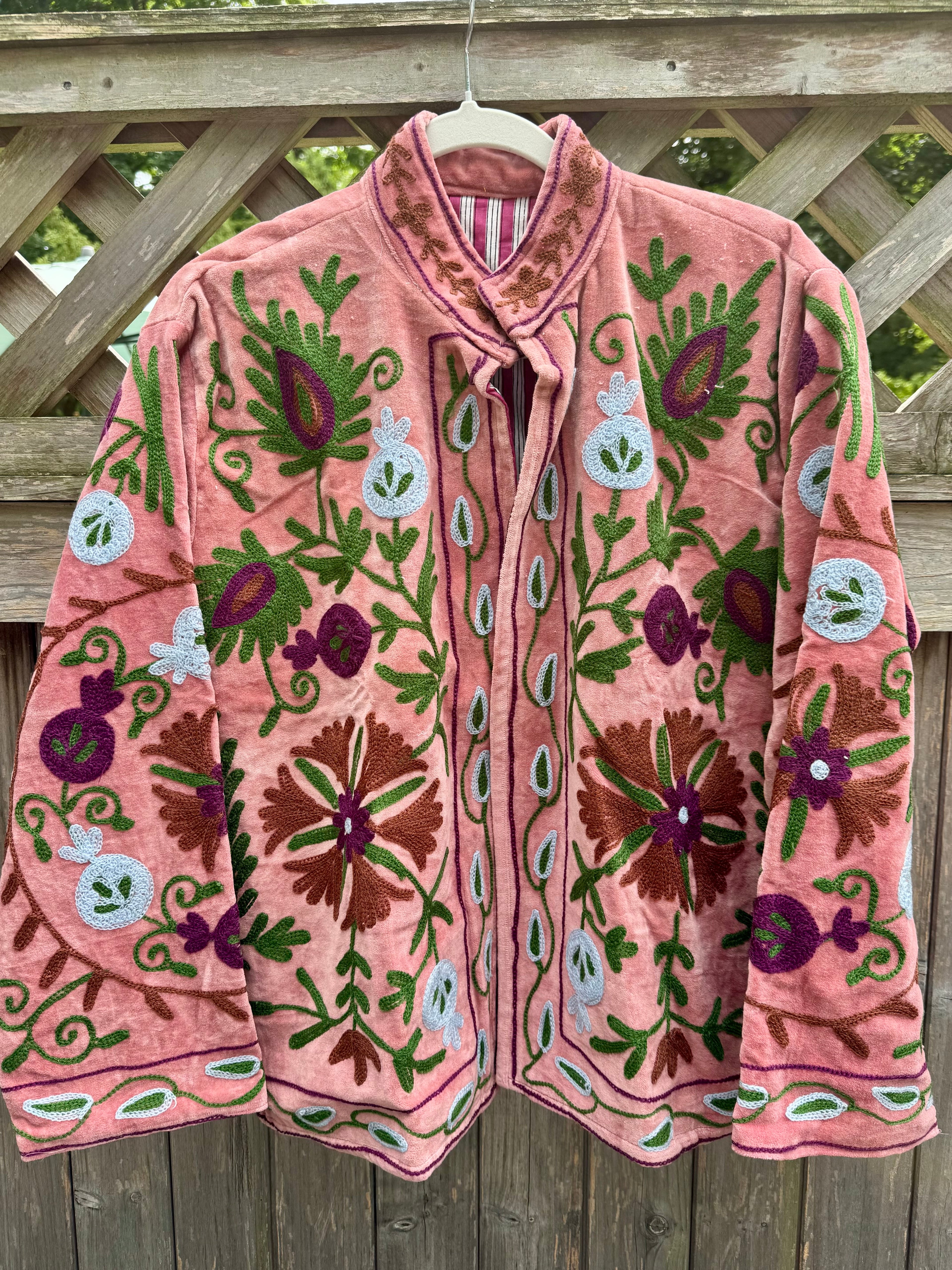 Suzani velvet jacket