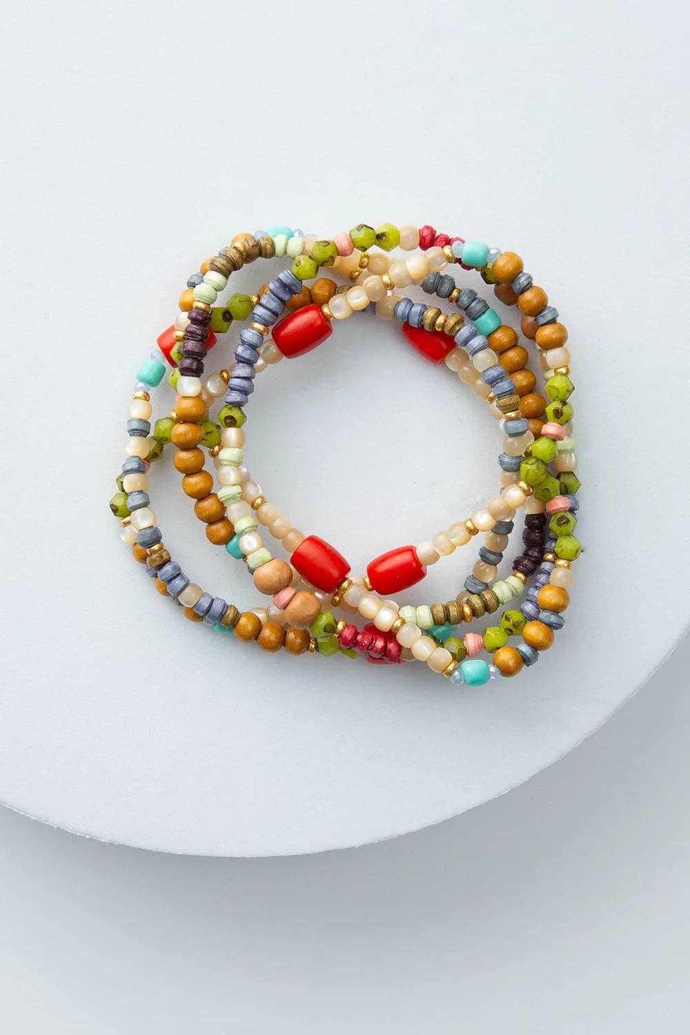 Jinja Bracelet Stack, Set of 4