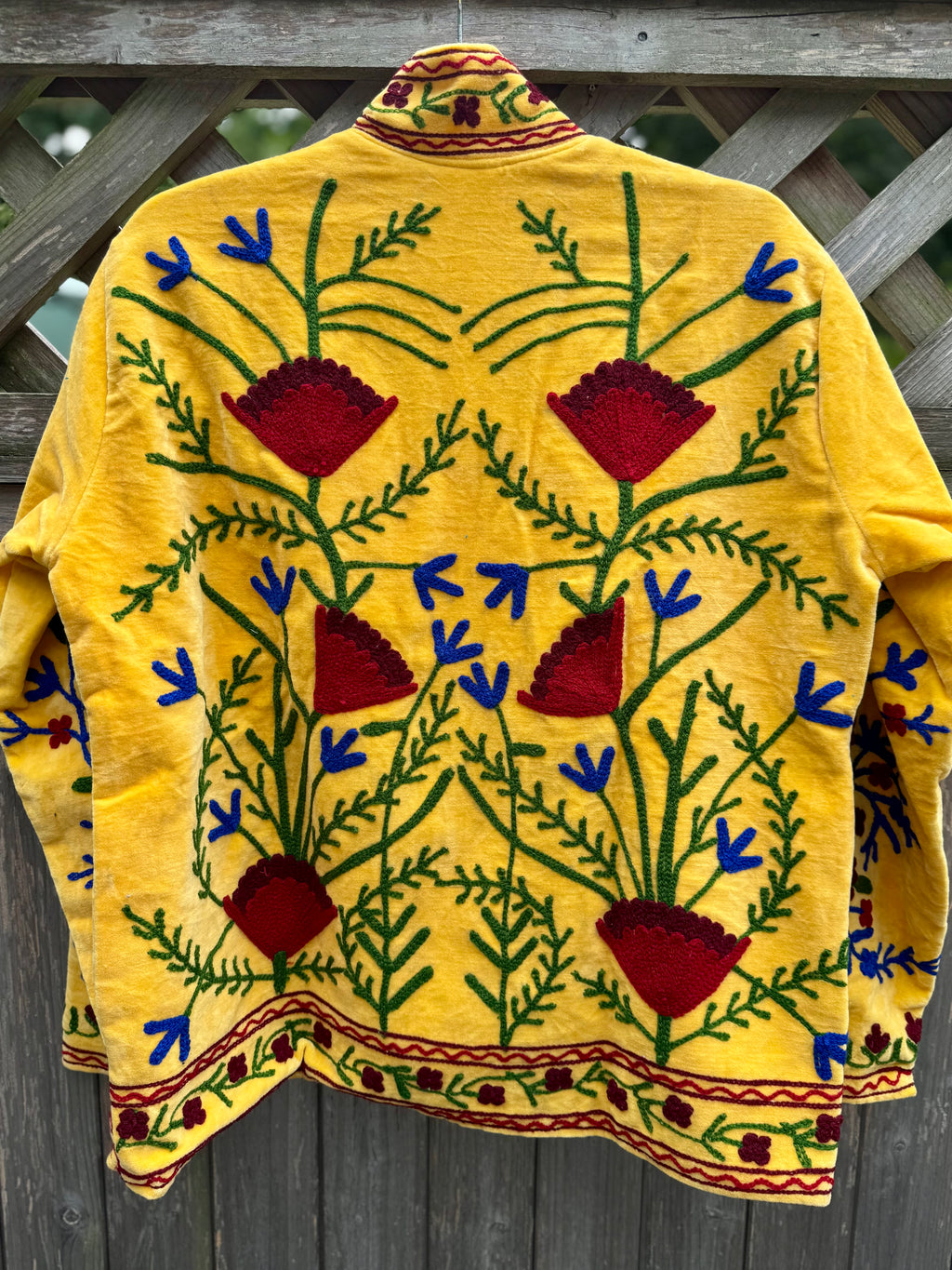 Suzani velvet jacket