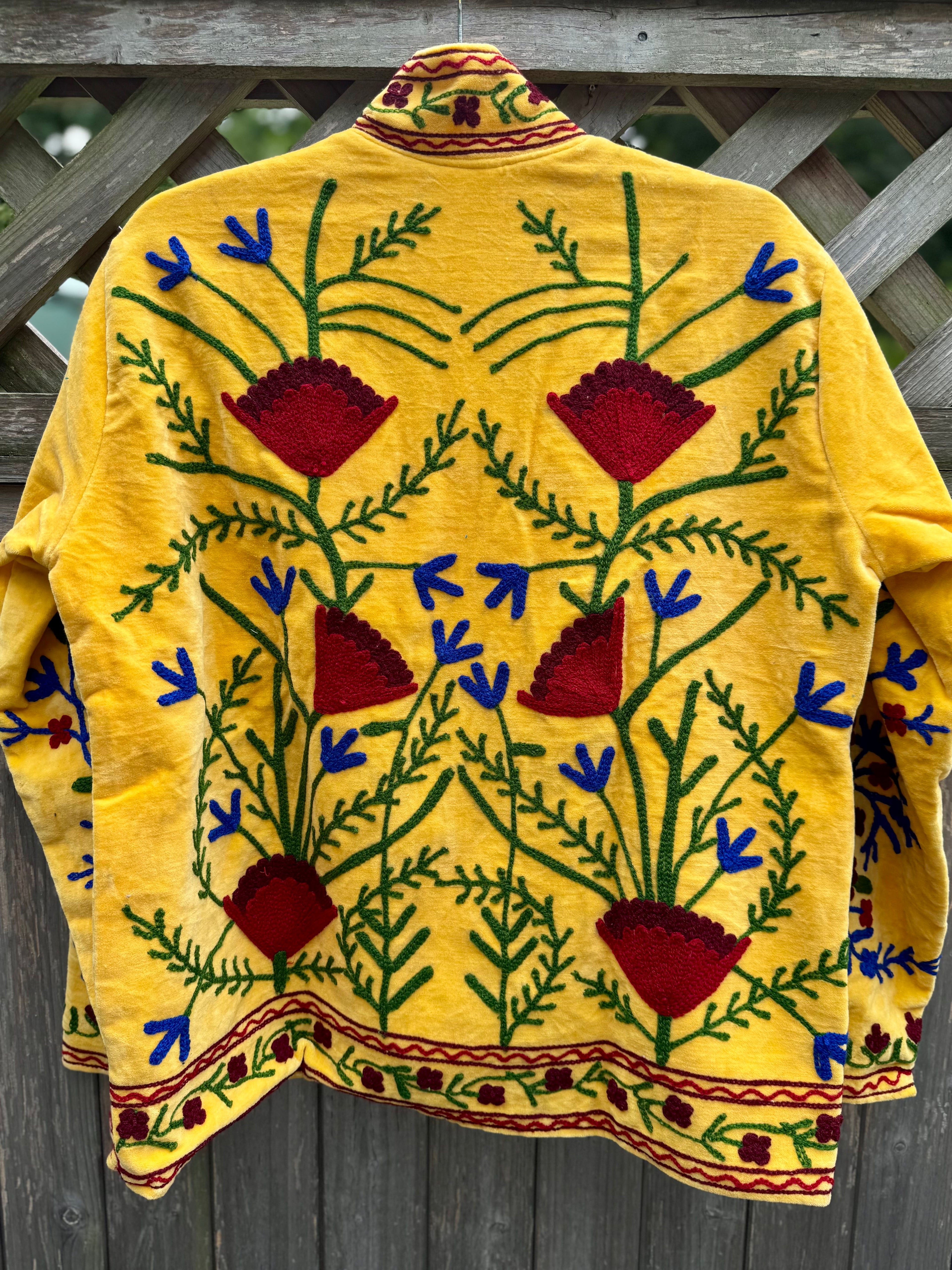 Suzani velvet jacket
