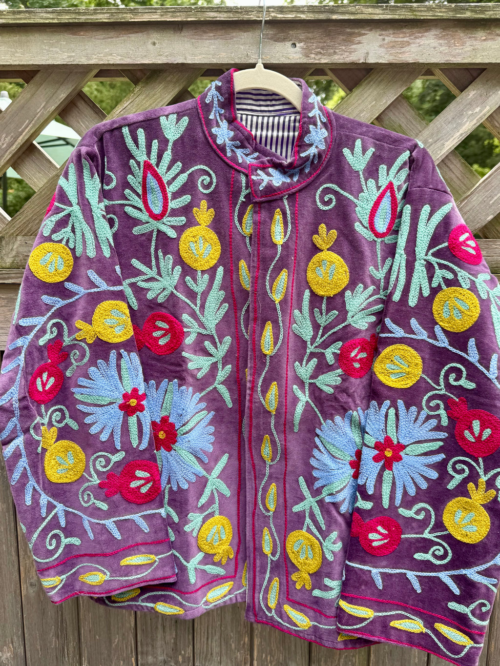 Suzani velvet jacket