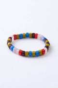 Opaque Glass Bracelet, Natural Multicolor