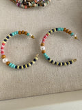 Beaded hoops