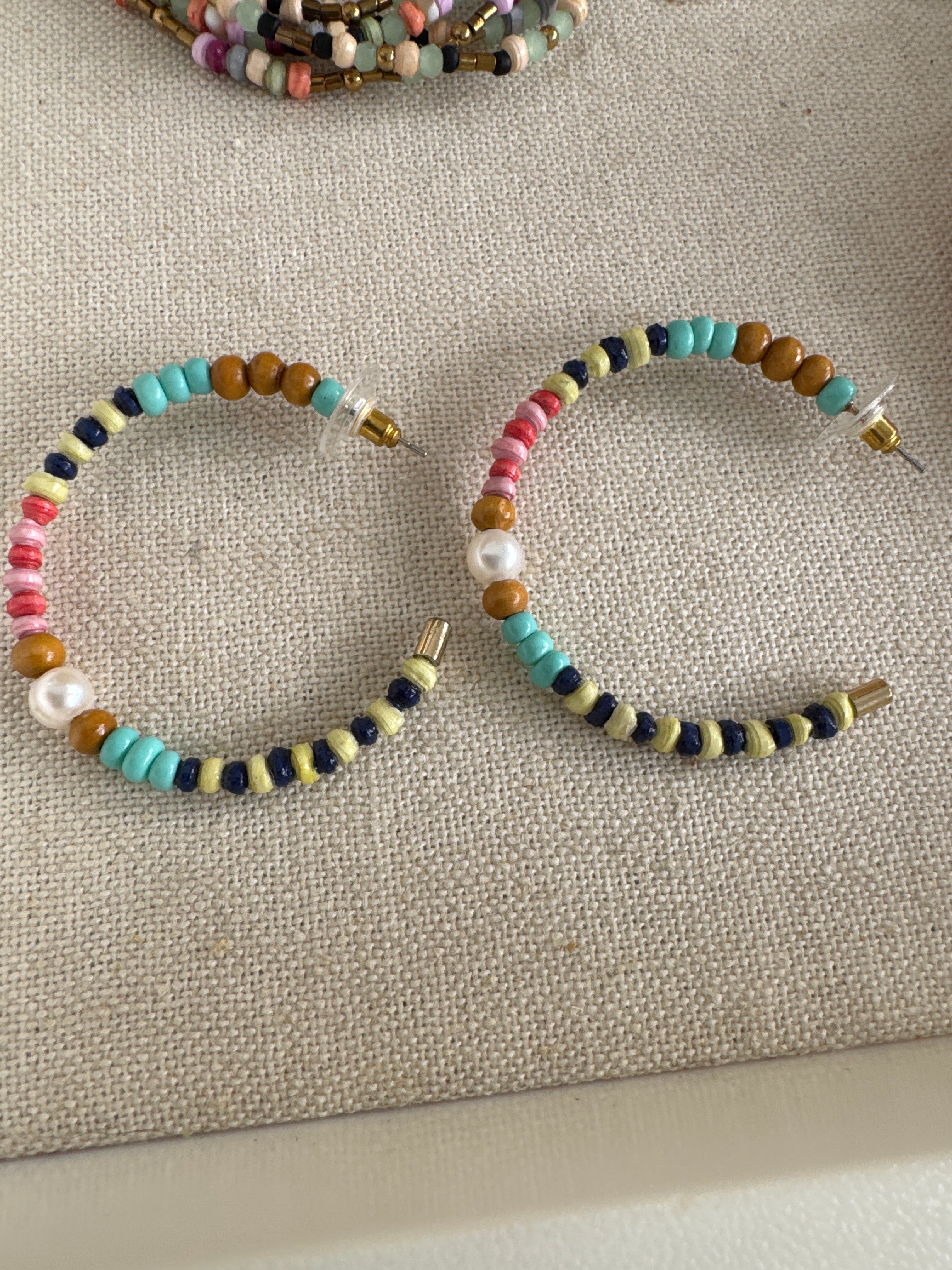 Beaded hoops