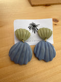 Coastal carved earrings