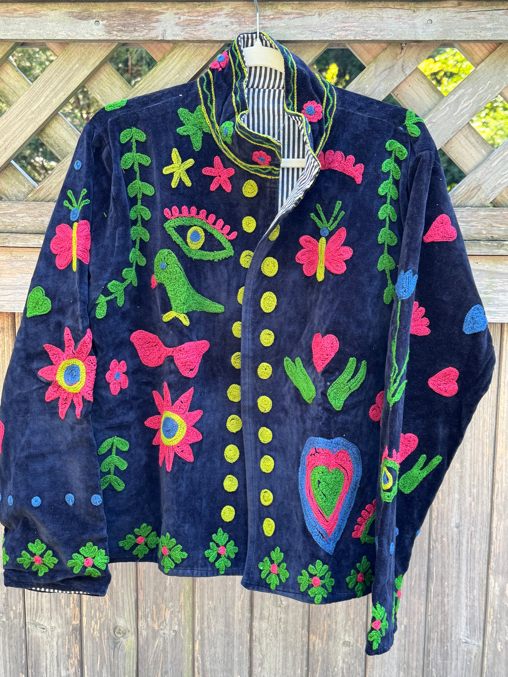 Suzani velvet jacket navy(sjv24)