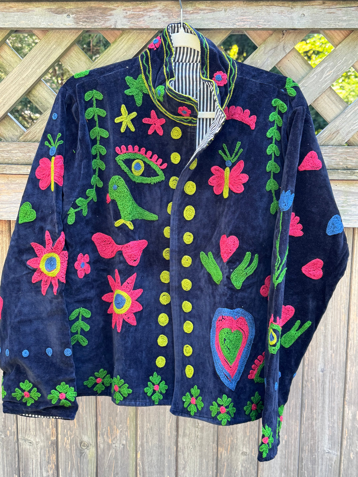 Suzani velvet jacket navy(sjv24)