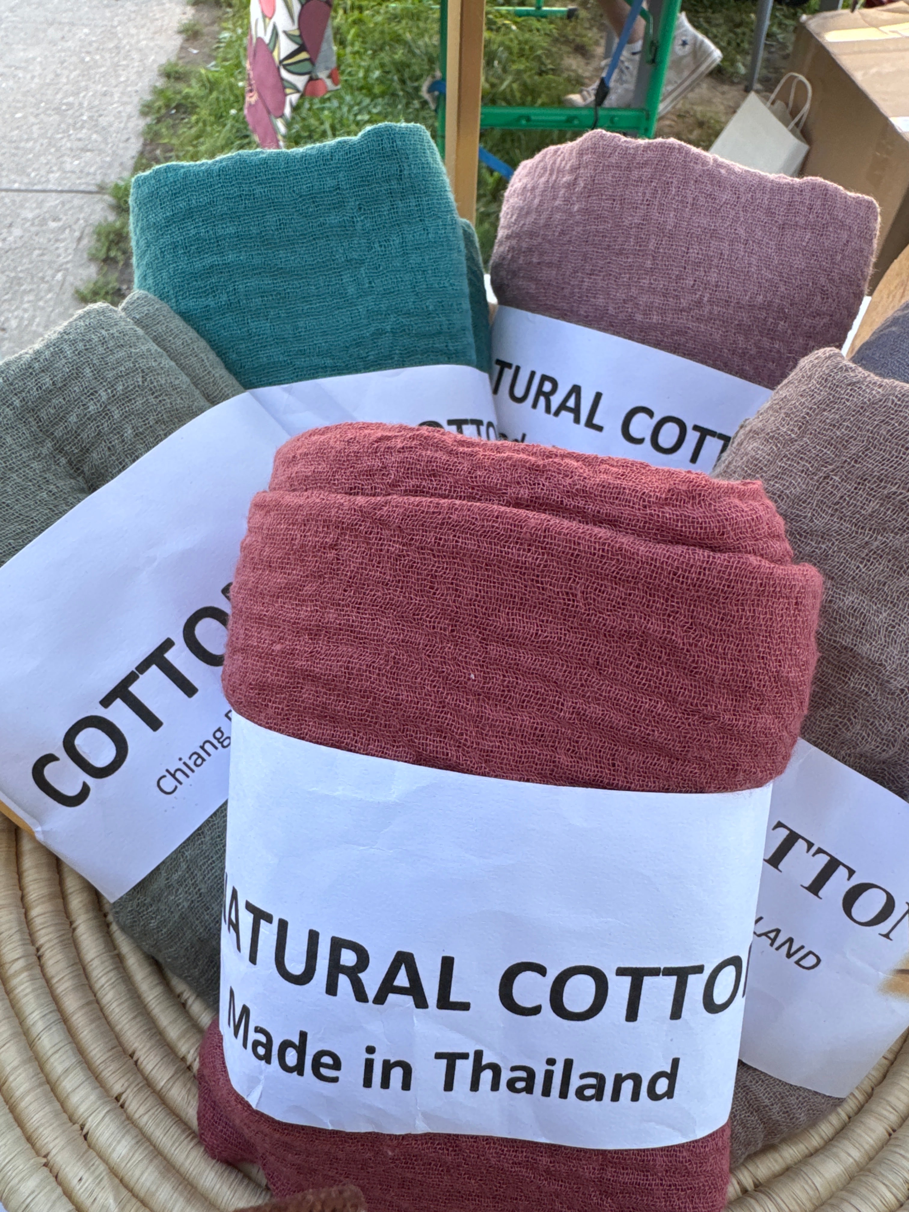Thai cotton scarves