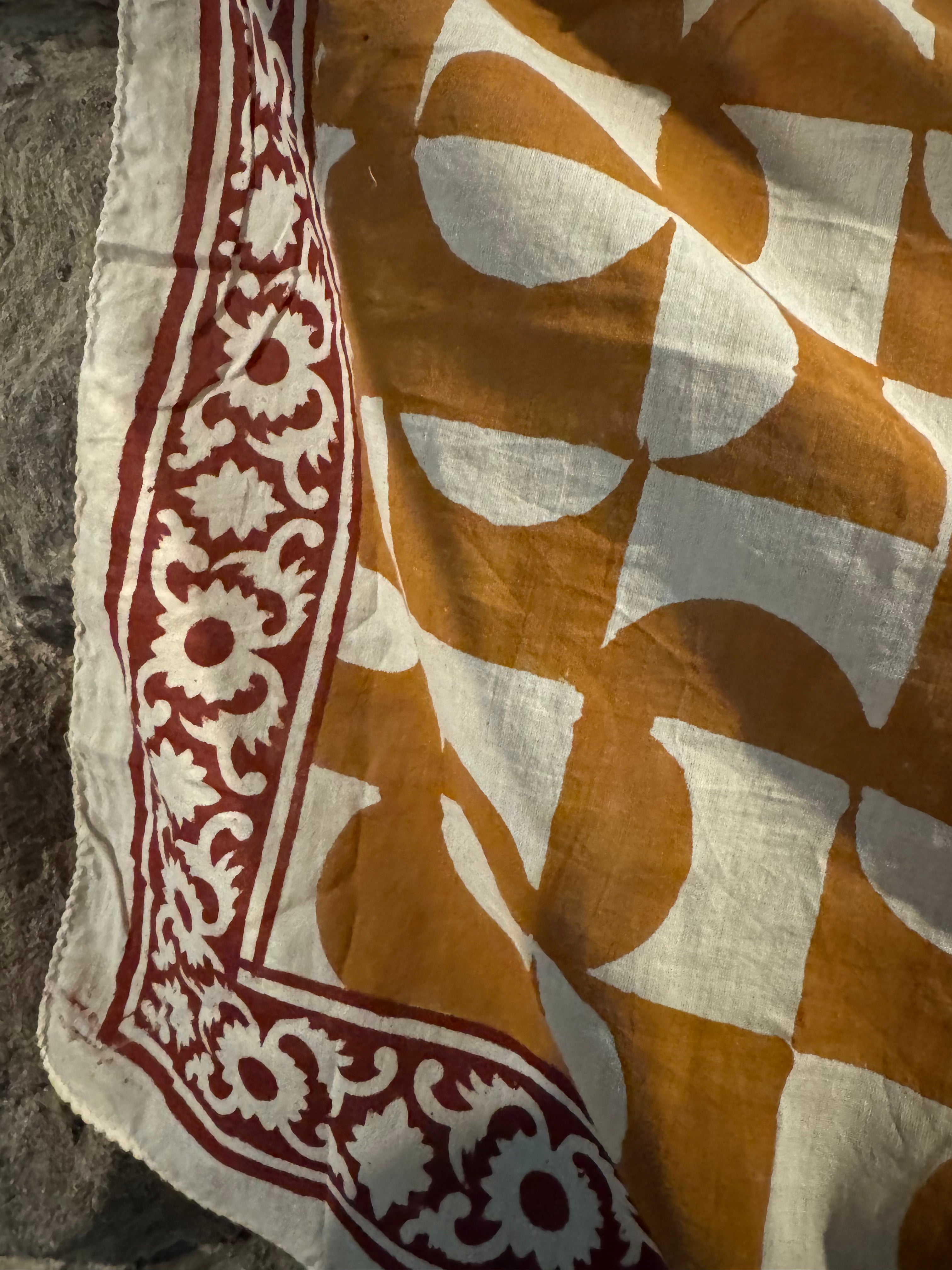 Bandana - lg geo yellow