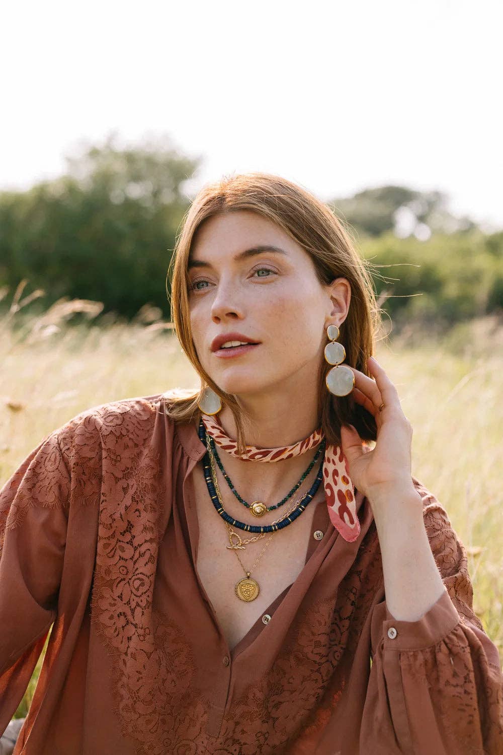 Stacked Spheres Earrings