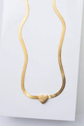 Herringbone Heart Necklace