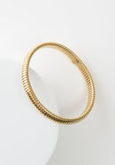 Cobra bracelet, gold/silver