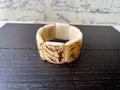 Ivory White Tagua Nut Statement Bracelet,