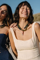 Lucid Glass Necklace, Sage