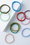 Opaque glass bracelets, assorted