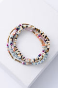 Saltwater Stack Bracelets, set of 5