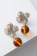 VIntage Amber Drop Earrings